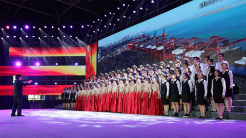 公司組織青年員工參加江蘇省屬企業(yè)“我和我的祖國(guó)”大型文藝匯演